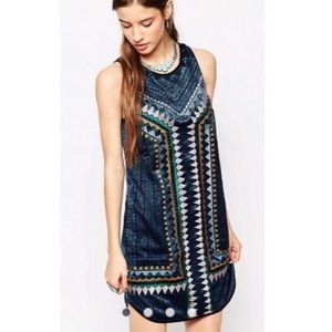 Anthropologie Greylin Geo-Print Shift Dress XS